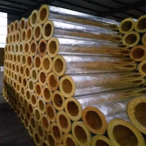Thermal Insulation Material for Steam Boiler Pipes Aluminum Silicate Felt High Temperature Glass Wool Felt Glass Wool Tube Shell
