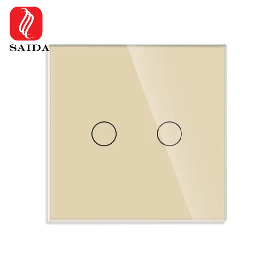 Customized New Design 86X86X2mm Tempered Glass for Touch Switch Panel with Printing