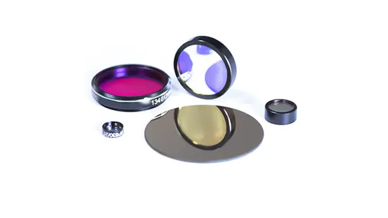 Optical Filters 580nm Optical Glass Coated Magnetron Sputtering Coating Glass
