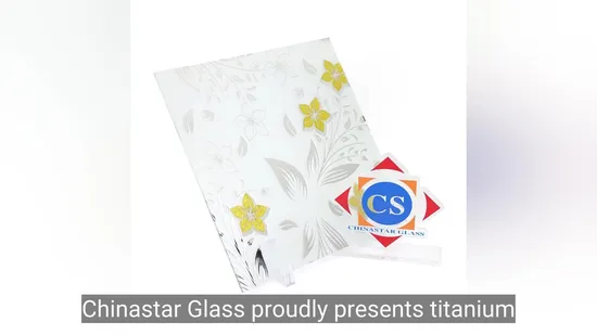 Titanium Coated Decorative Glass Iridescent Art Glass for Decoration/Furniture/Window and Door