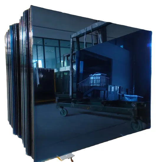 China Building Dark Blue 5mm Reflective Coated Glass Panels 